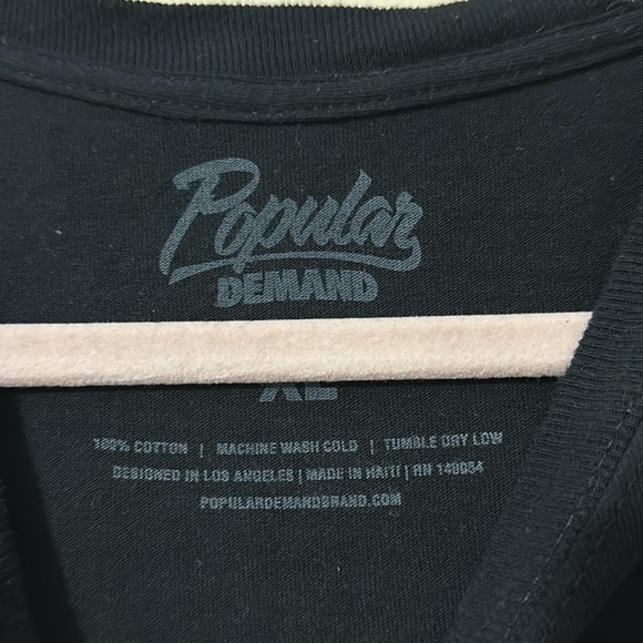 Popular Demand Instant Black T-Shirt - Picture 4 of 5